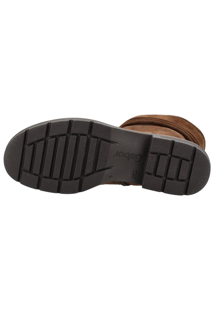 Gabor Stiefelette Veloursleder Whisky Warmfutter