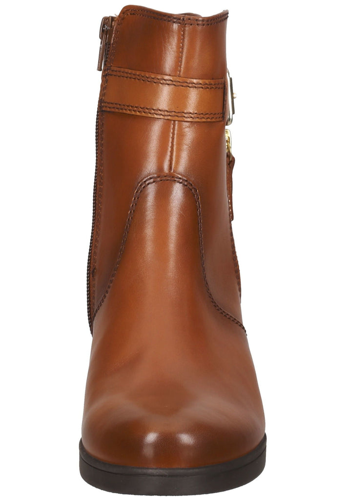 Stiefeletten Gabor Stiefelette Glattleder Cognac