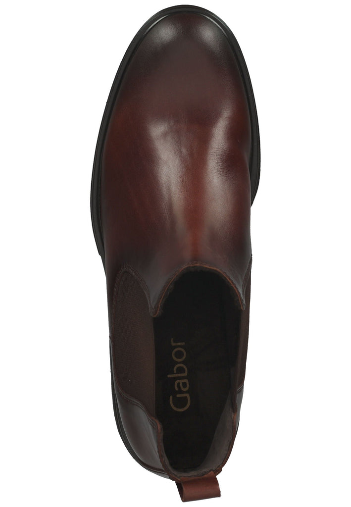 Stiefeletten Gabor Stiefelette Glattleder Dunkelbraun
