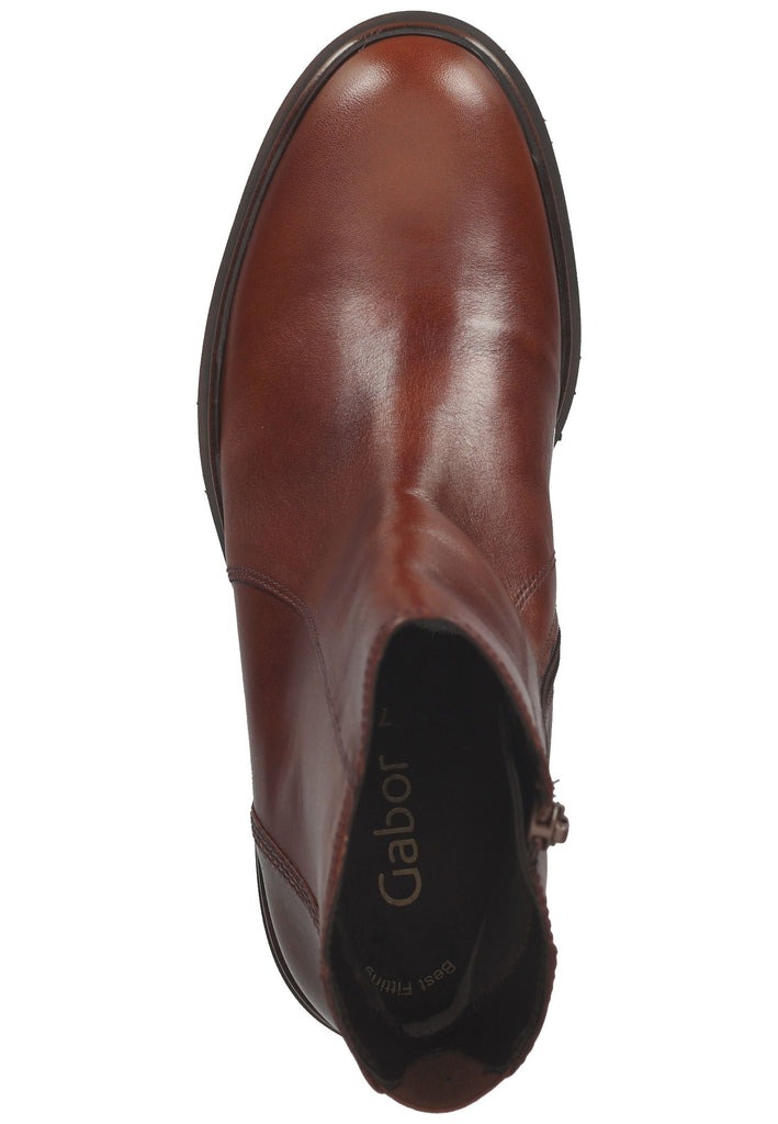 Stiefeletten Gabor Stiefelette Glattleder Dunkelbraun