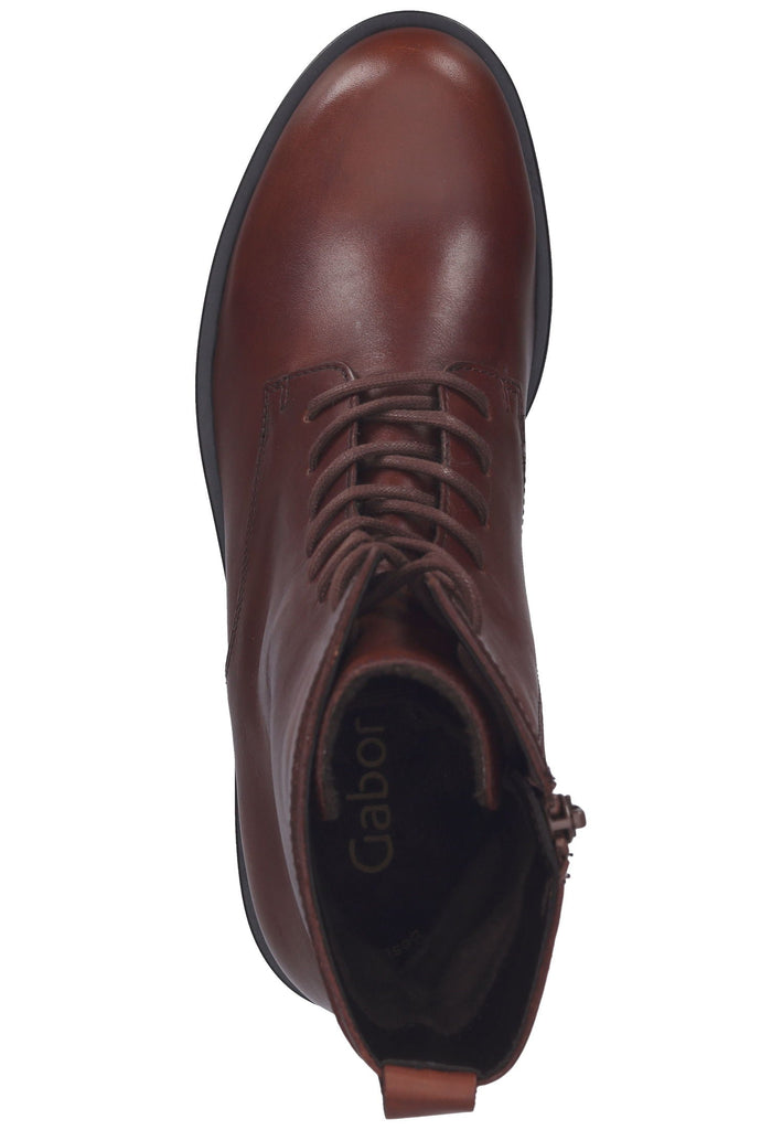 Stiefeletten Gabor Stiefelette Glattleder Dunkelbraun