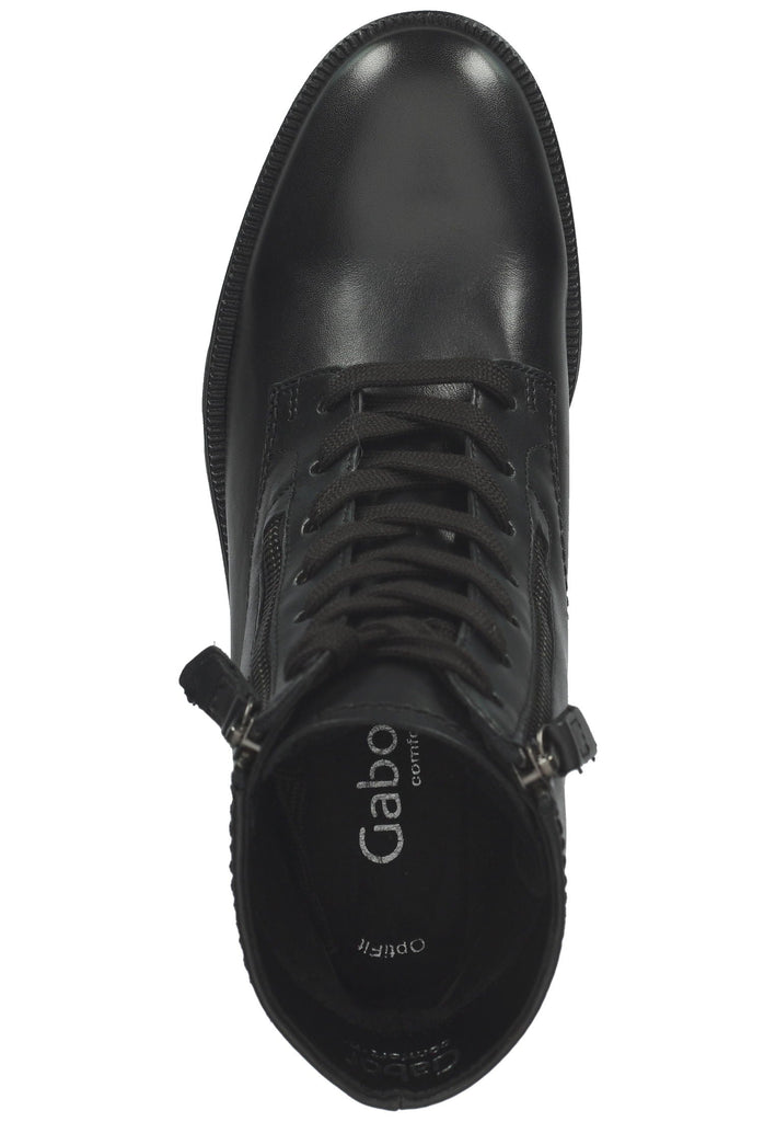 Stiefeletten Gabor Stiefelette Glattleder Schwarz