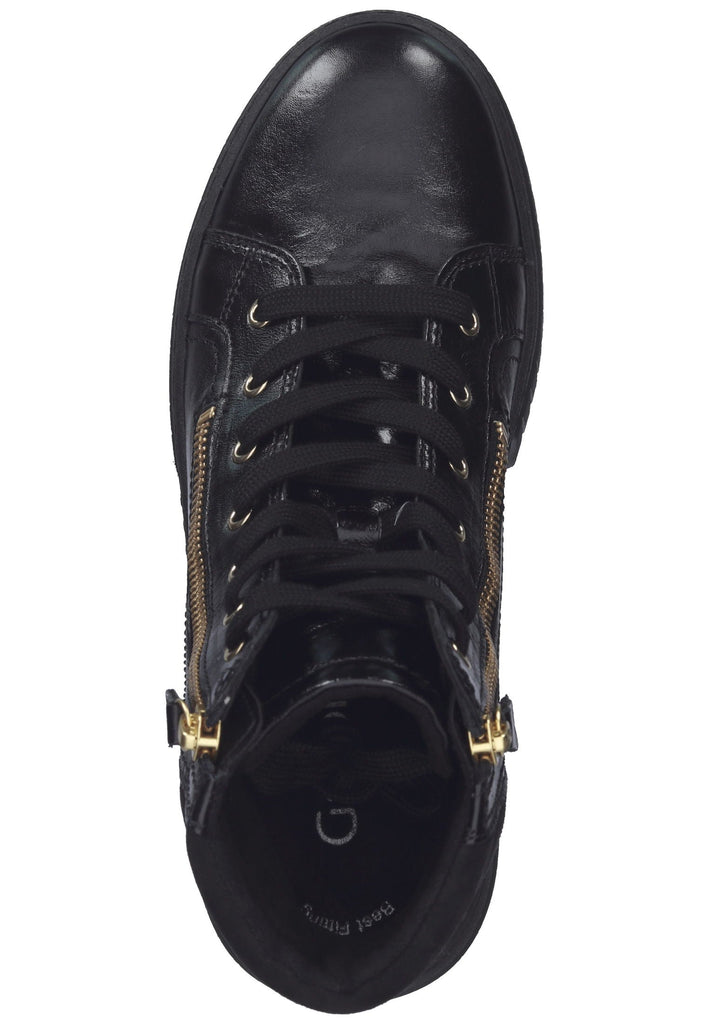 Stiefeletten Gabor Stiefelette Glattleder Schwarz