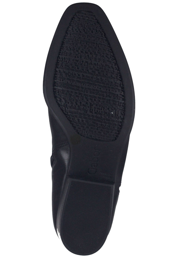 Stiefeletten Gabor Stiefelette Glattleder Schwarz