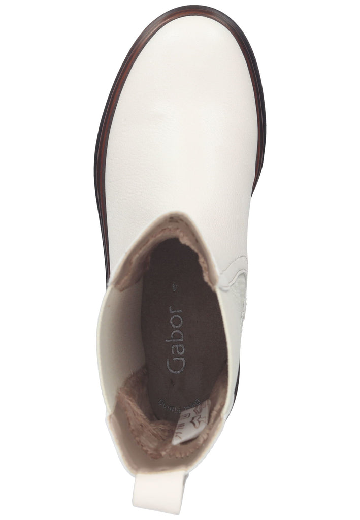 Stiefeletten Gabor Stiefelette Glattleder Weiß