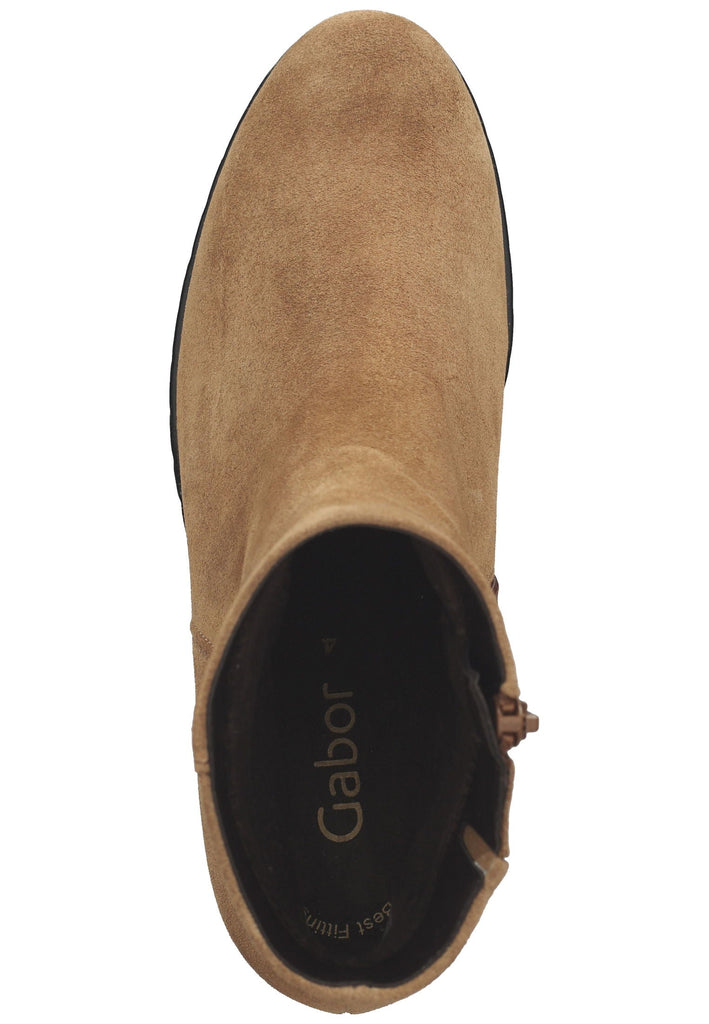 Stiefeletten Gabor Stiefelette Leder Hellbraun