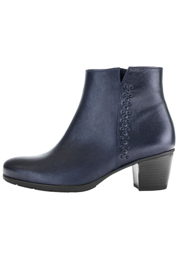 Stiefeletten Gabor Stiefelette Leder Nachtblau