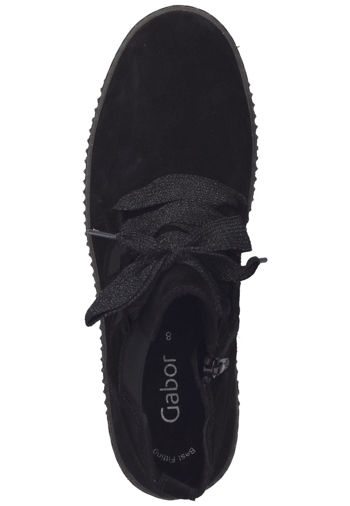 Stiefeletten Gabor Stiefelette Leder Schwarz/Grau