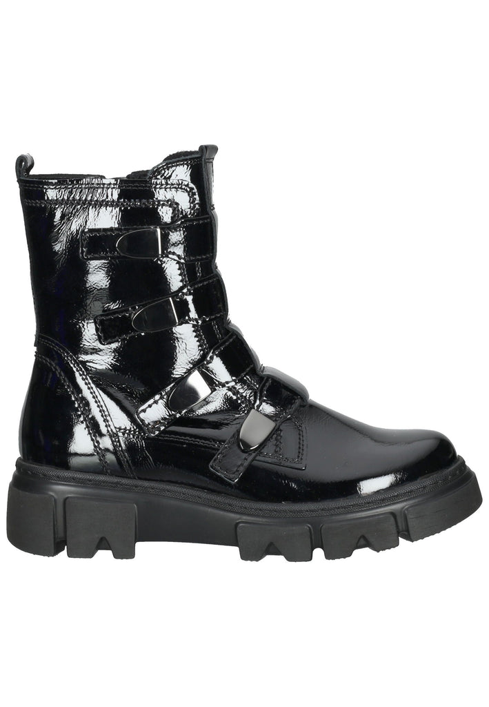 Stiefeletten Gabor Stiefelette Leder Schwarz Lack