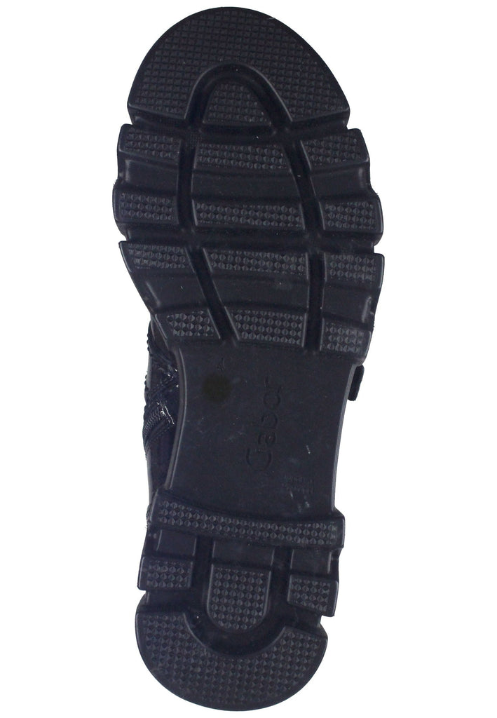 Stiefeletten Gabor Stiefelette Leder Schwarz Lack