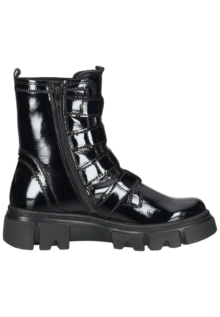 Stiefeletten Gabor Stiefelette Leder Schwarz Lack