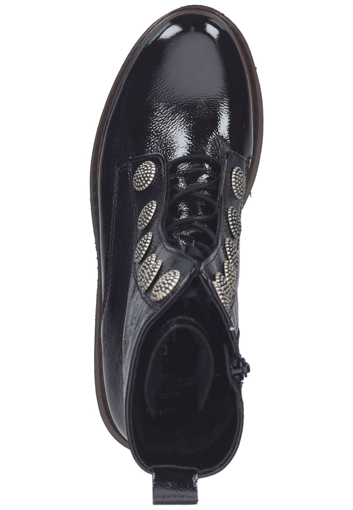 Stiefeletten Gabor Stiefelette Leder Schwarz Lack