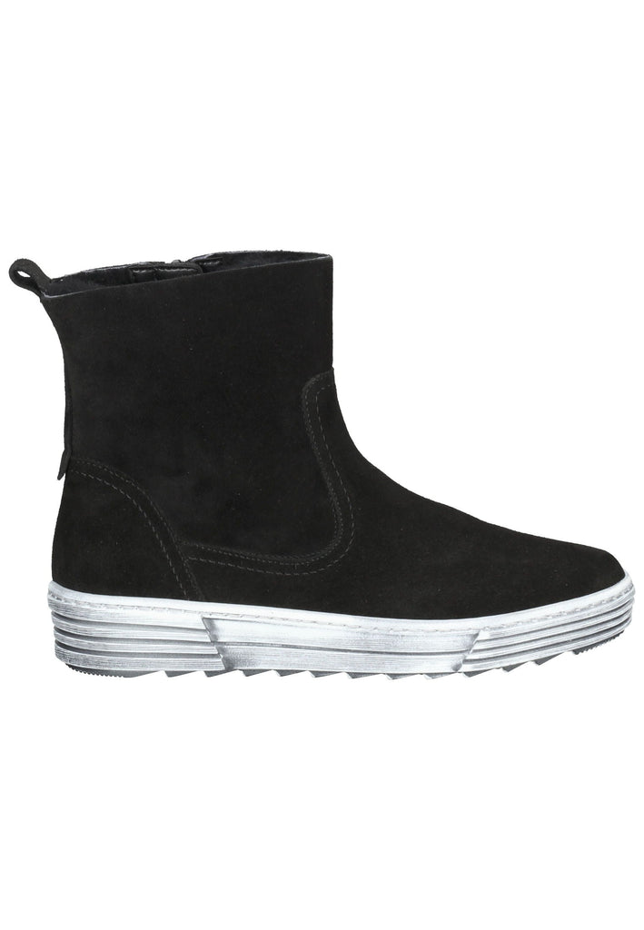 Stiefeletten Gabor Stiefelette Leder Schwarz Warmfutter