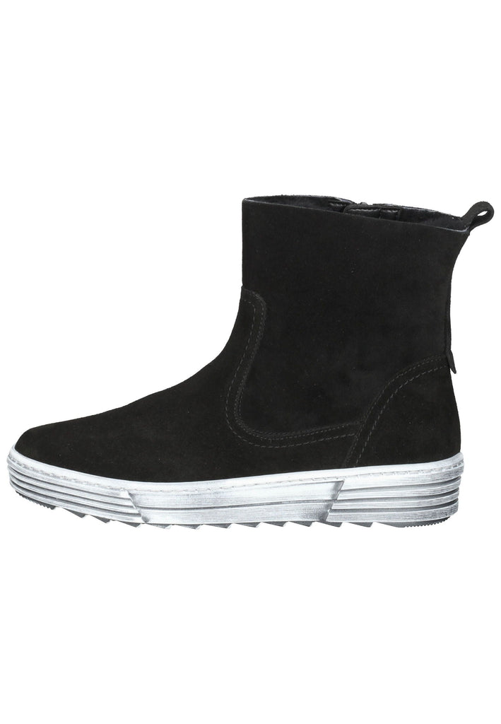 Stiefeletten Gabor Stiefelette Leder Schwarz Warmfutter