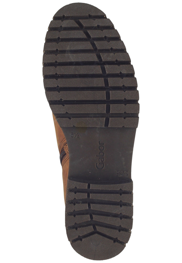 Stiefeletten Gabor Stiefelette Nubukleder Cognac