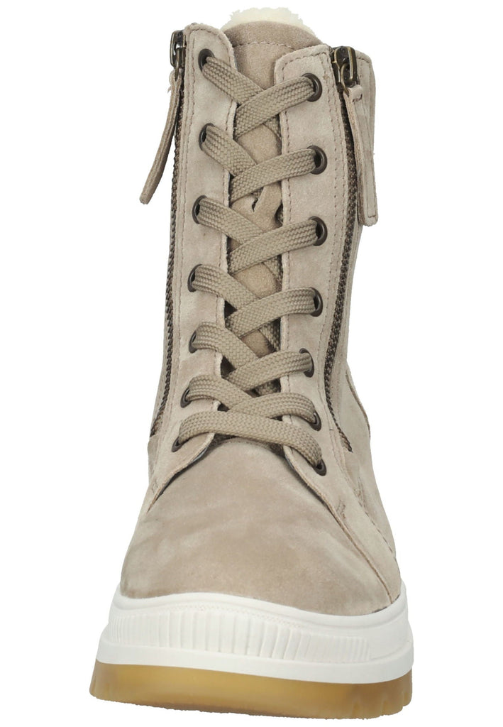 Stiefeletten Gabor Stiefelette Nubukleder Kiesel Warmfutter