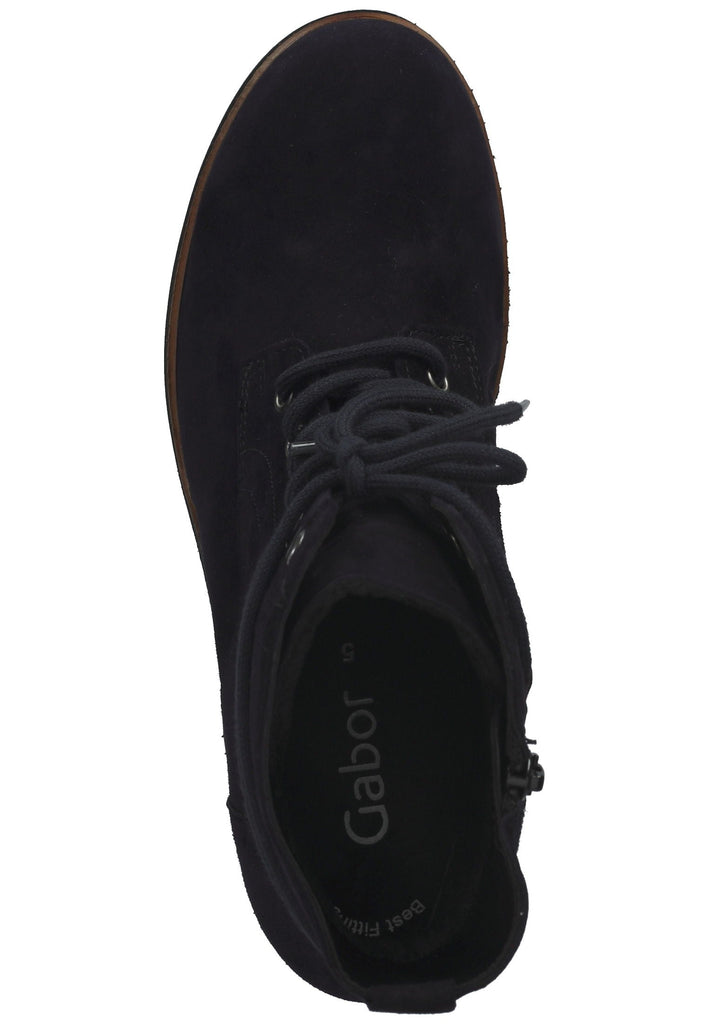 Stiefeletten Gabor Stiefelette Veloursleder Atlantik