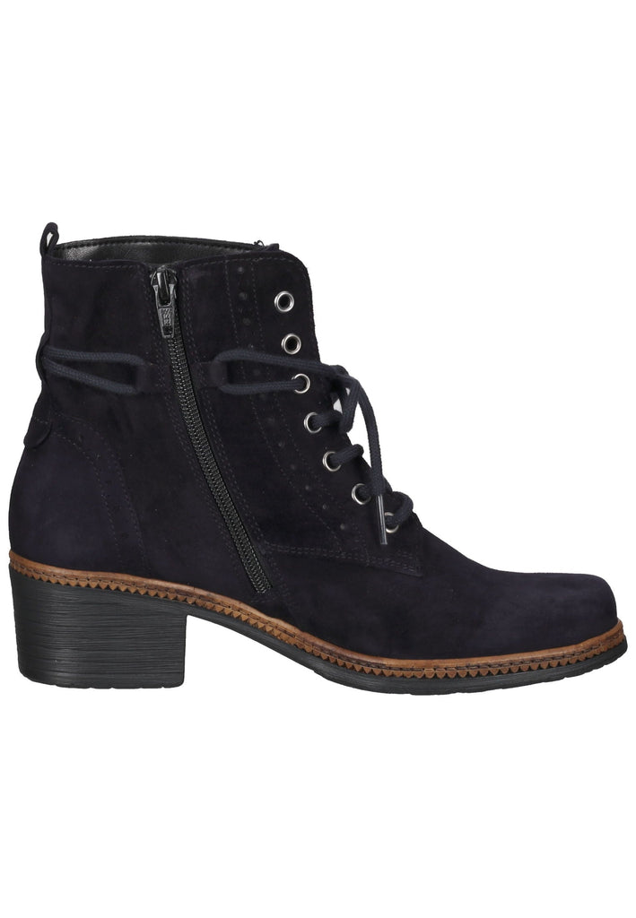 Stiefeletten Gabor Stiefelette Veloursleder Atlantik