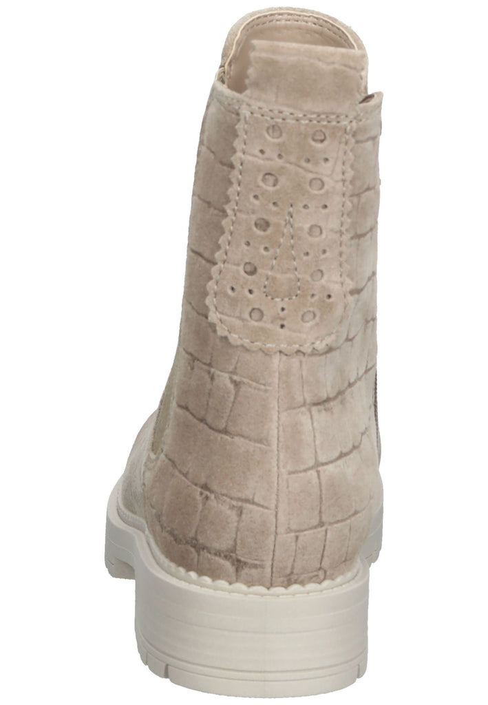 Stiefeletten Gabor Stiefelette Veloursleder Beige