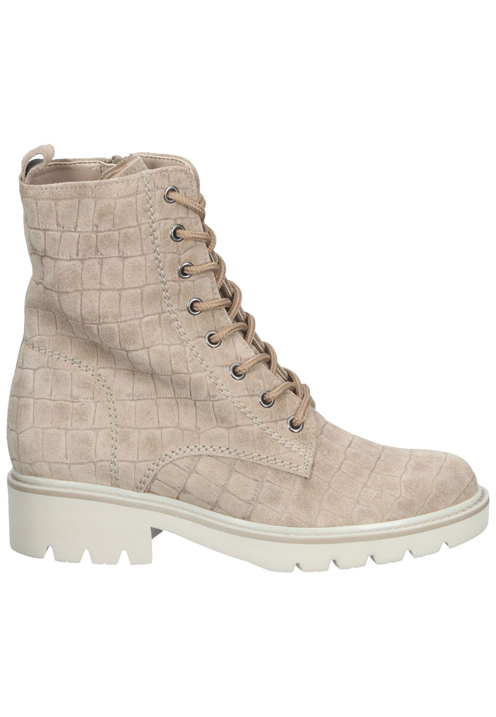 Stiefeletten Gabor Stiefelette Veloursleder Beige