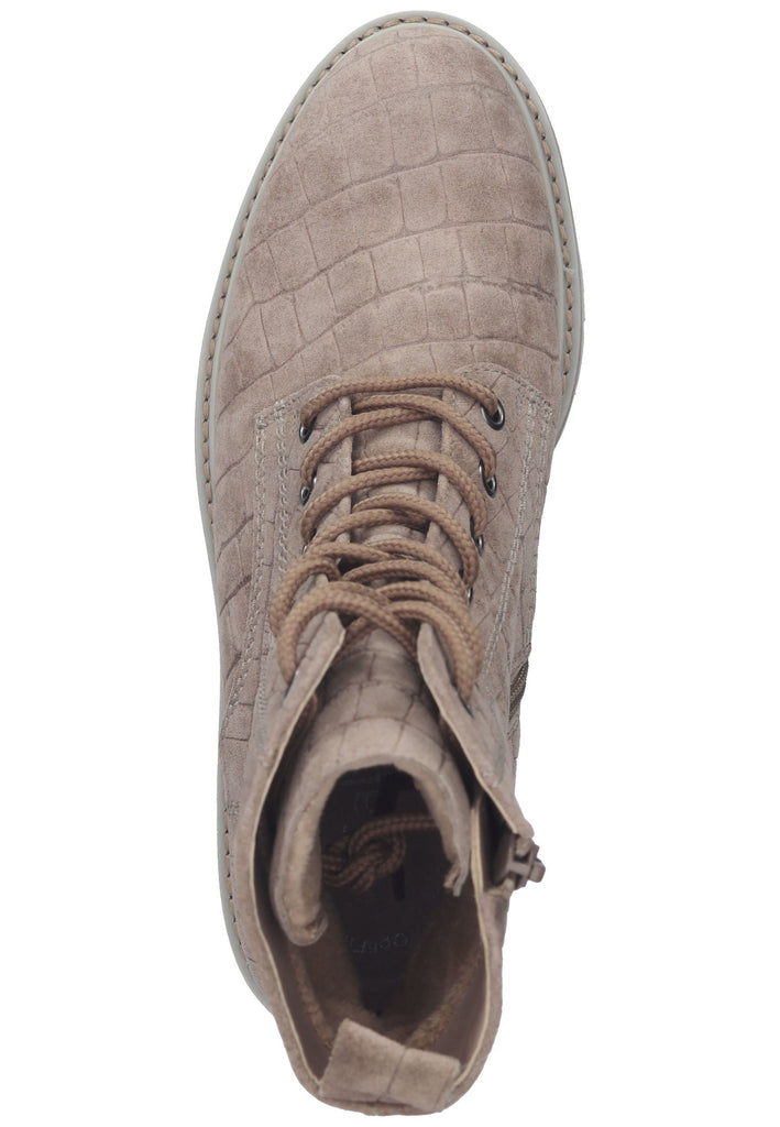 Stiefeletten Gabor Stiefelette Veloursleder Beige