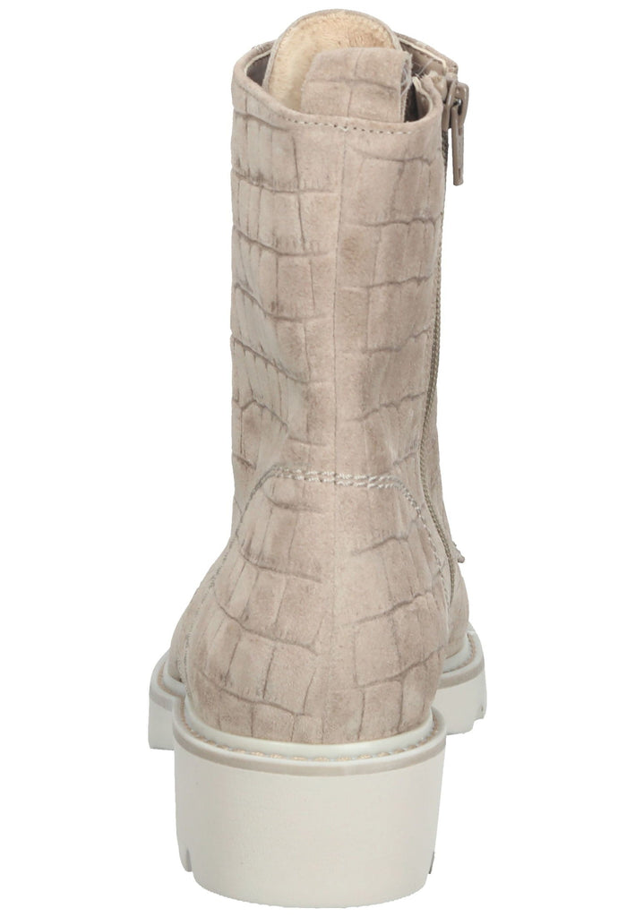 Stiefeletten Gabor Stiefelette Veloursleder Beige