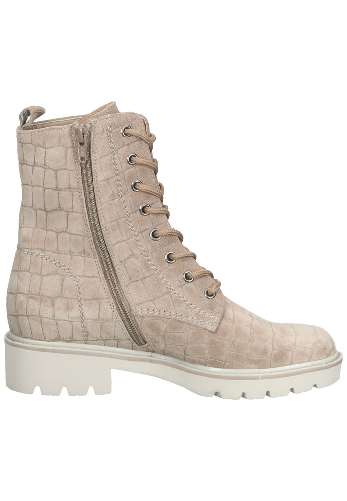 Stiefeletten Gabor Stiefelette Veloursleder Beige