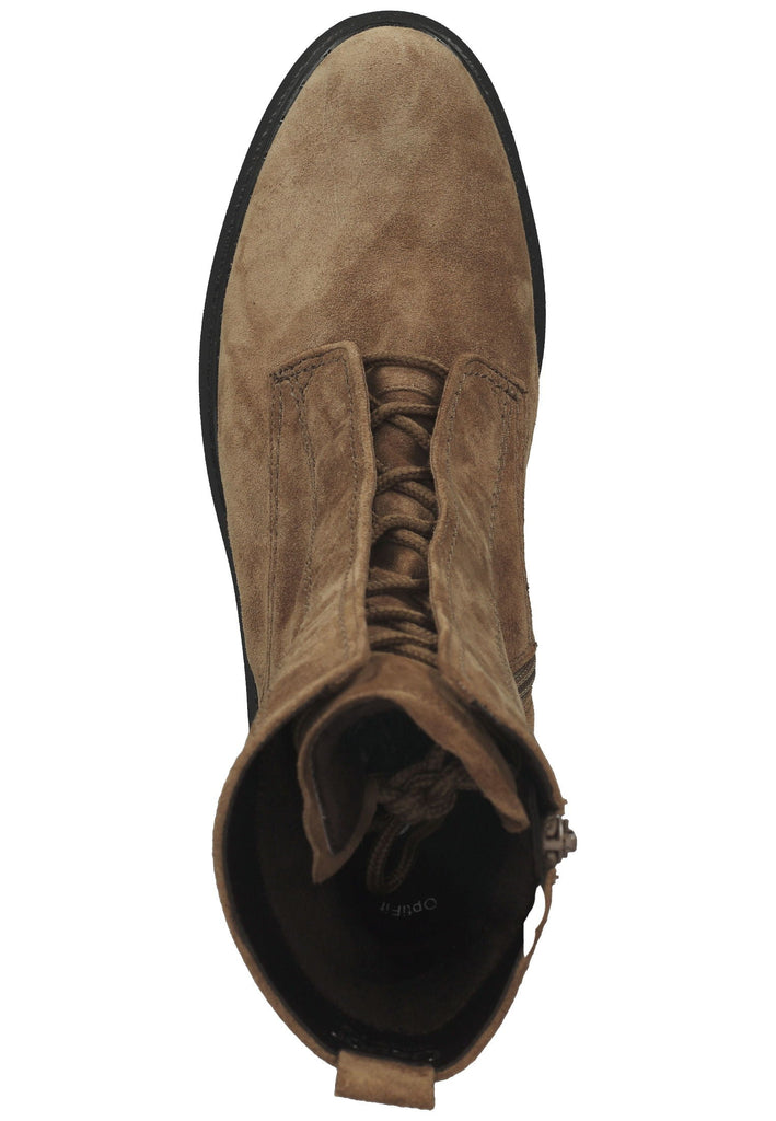 Stiefeletten Gabor Stiefelette Veloursleder Beige