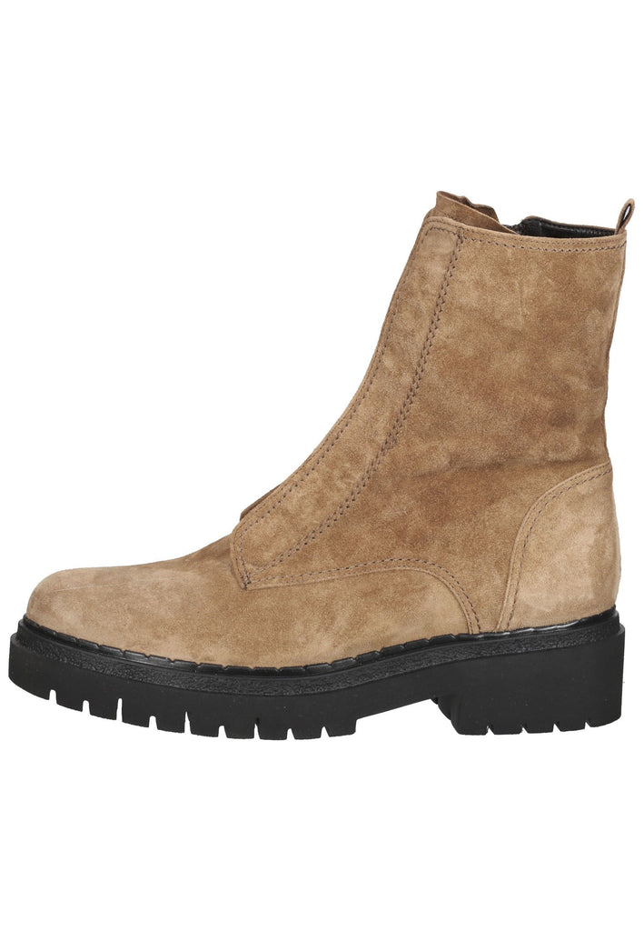 Stiefeletten Gabor Stiefelette Veloursleder Beige