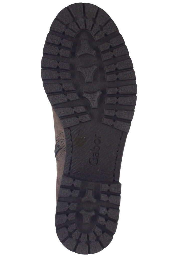 Stiefeletten Gabor Stiefelette Veloursleder Braun