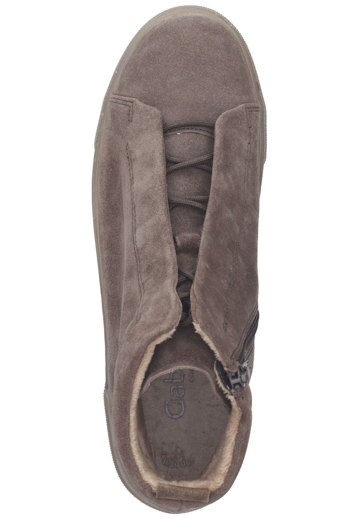 Stiefeletten Gabor Stiefelette Veloursleder Braun