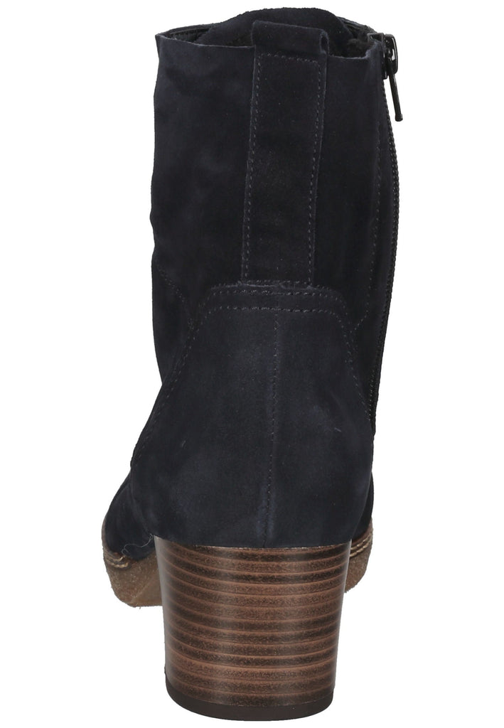 Stiefeletten Gabor Stiefelette Veloursleder Dunkelblau