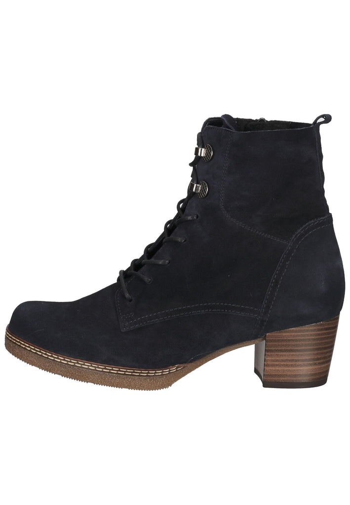 Stiefeletten Gabor Stiefelette Veloursleder Dunkelblau