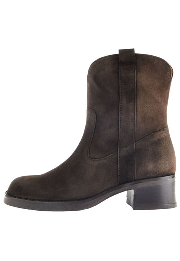 Stiefeletten Gabor Stiefelette Veloursleder Dunkelbraun