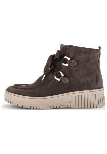Stiefeletten Gabor Stiefelette Veloursleder Dunkelbraun
