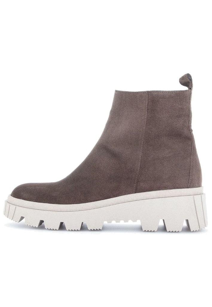 Stiefeletten Gabor Stiefelette Veloursleder Dunkelbraun