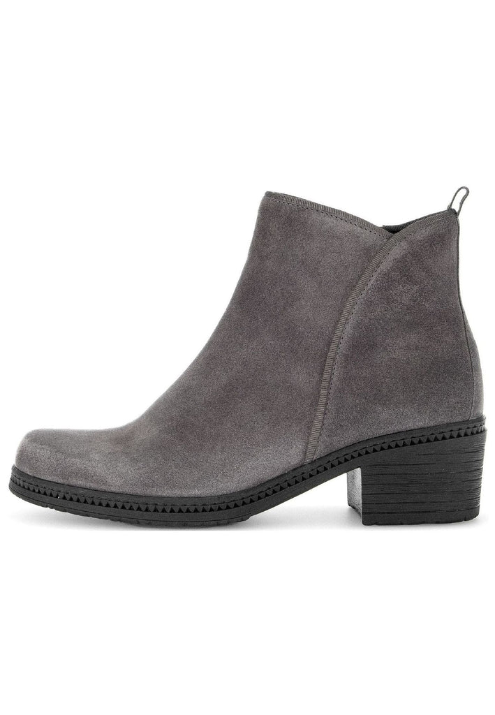 Stiefeletten Gabor Stiefelette Veloursleder Dunkelgrau
