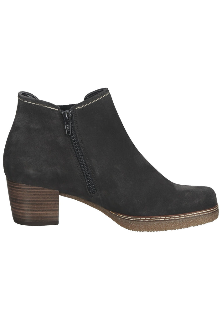 Stiefeletten Gabor Stiefelette Veloursleder Dunkelgrau