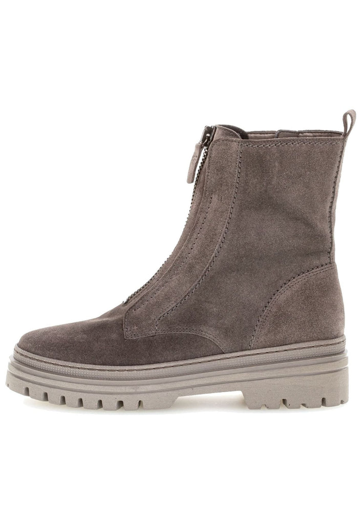 Stiefeletten Gabor Stiefelette Veloursleder Grau