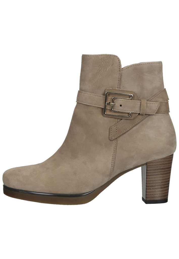 Stiefeletten Gabor Stiefelette Veloursleder Hellbraun