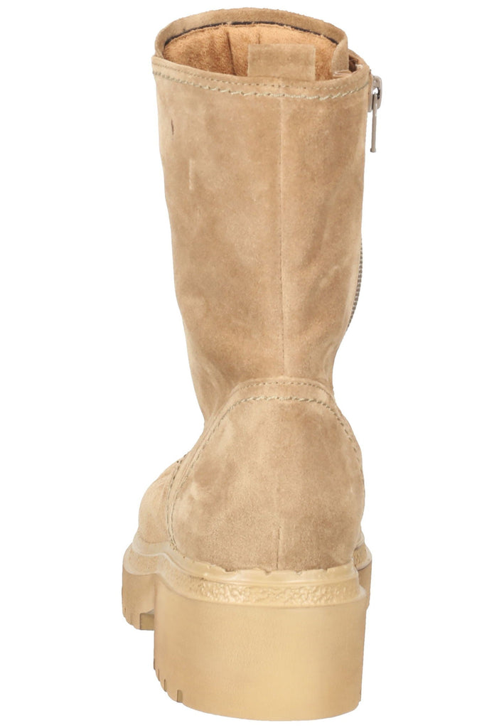 Stiefeletten Gabor Stiefelette Veloursleder Hellbraun