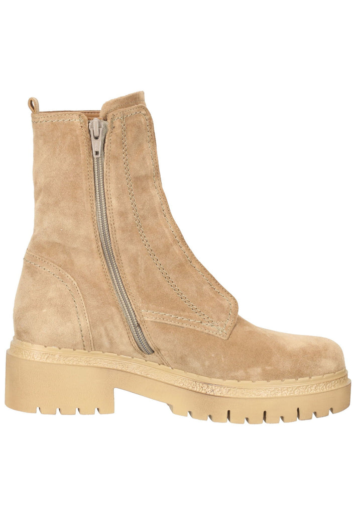 Stiefeletten Gabor Stiefelette Veloursleder Hellbraun