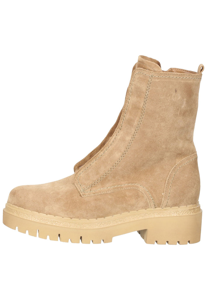 Stiefeletten Gabor Stiefelette Veloursleder Hellbraun