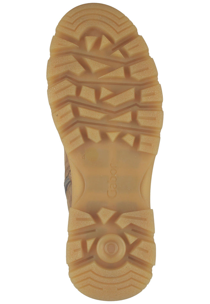 Stiefeletten Gabor Stiefelette Veloursleder Hellbraun Warmfutter