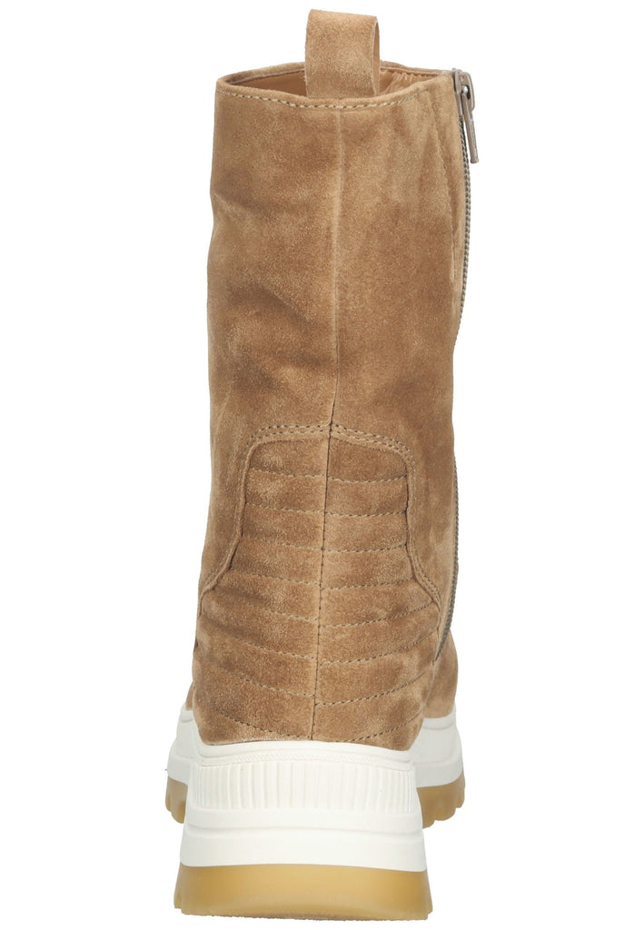 Stiefeletten Gabor Stiefelette Veloursleder Hellbraun Warmfutter