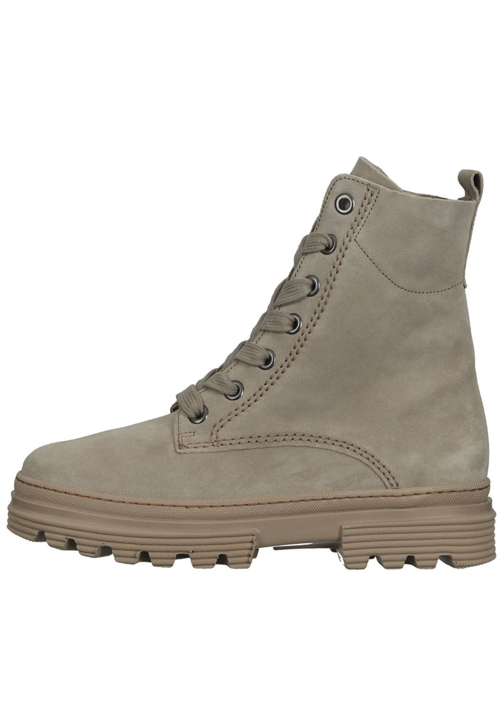 Stiefeletten Gabor Stiefelette Veloursleder Kiesel