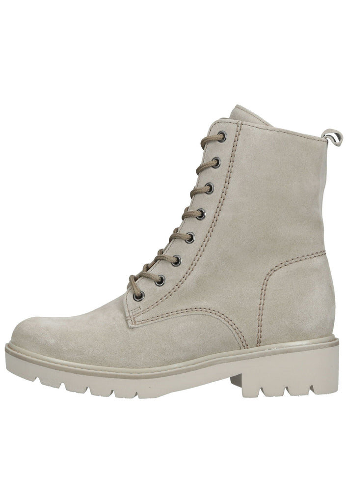 Stiefeletten Gabor Stiefelette Veloursleder Kiesel