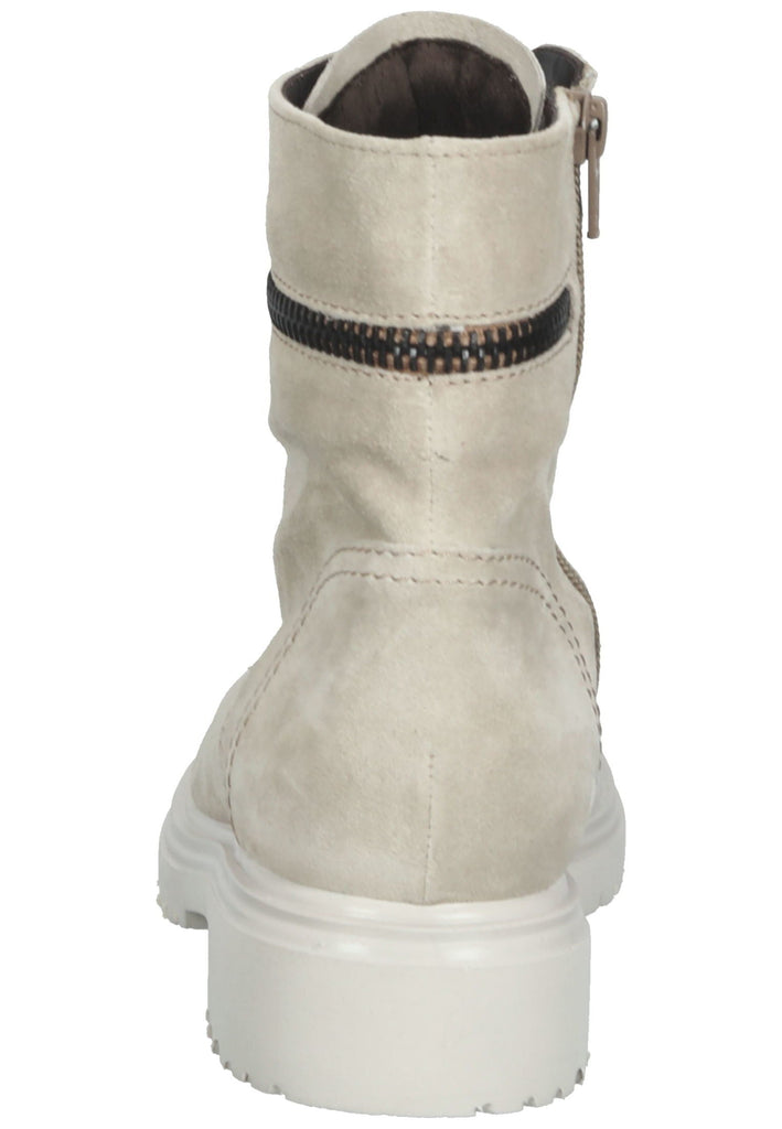 Stiefeletten Gabor Stiefelette Veloursleder Kiesel