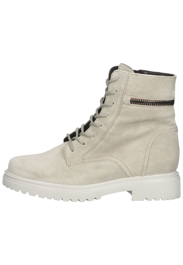 Stiefeletten Gabor Stiefelette Veloursleder Kiesel