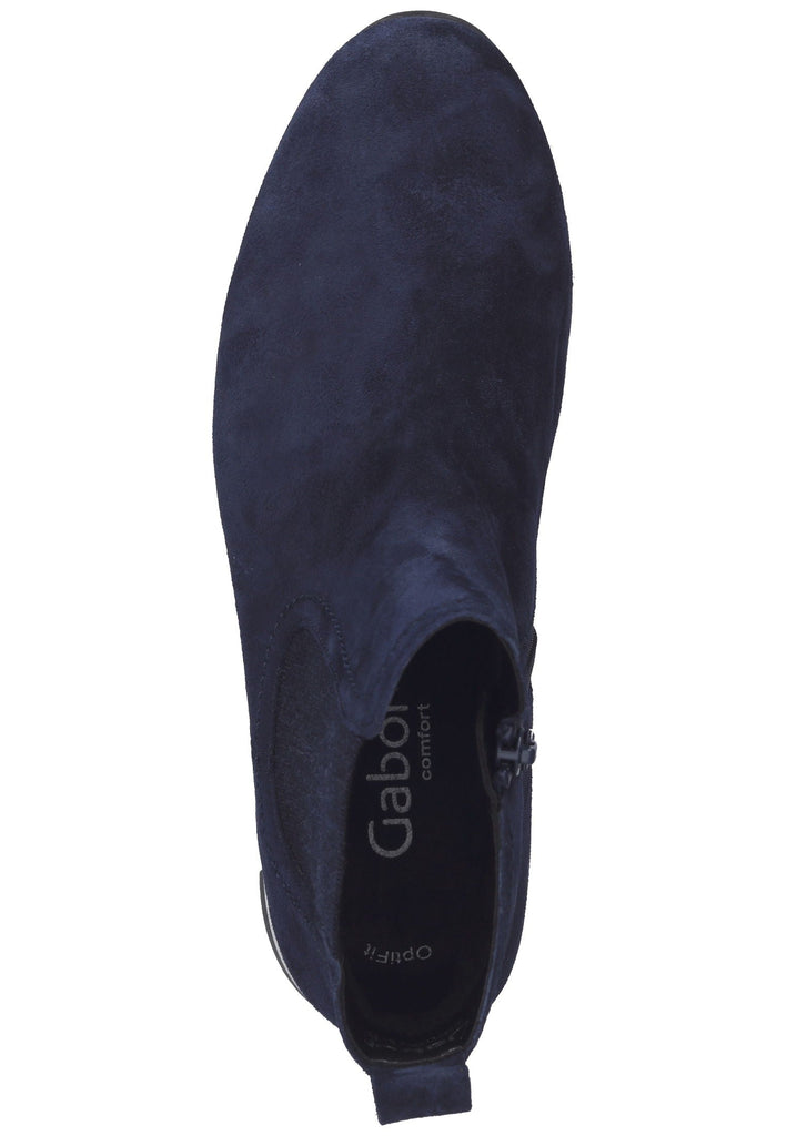 Stiefeletten Gabor Stiefelette Veloursleder Marine